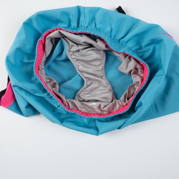 NIKE Running Tempo Dash Youth Girl's neon blue pink running short size XL - Picture 7 of 11